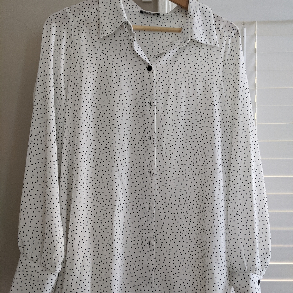 Nobody's Child Long Sleeved Polka For Shirt